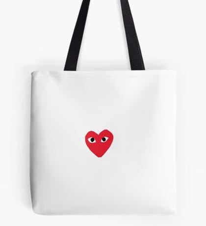 Comme Des Garcons Floral Print Tote Bag Multicolor