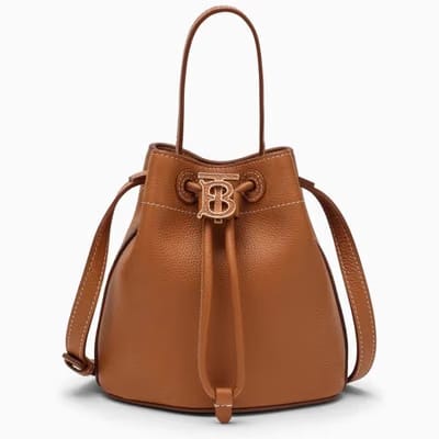 Burberry Tb Cotton Bucket Bag Brown