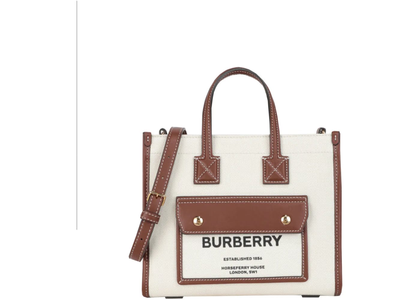 Burberry Small Freya Tote Camel