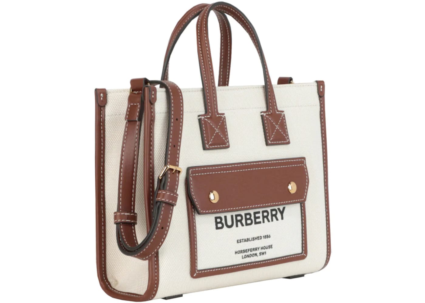 Burberry Small Freya Tote Camel