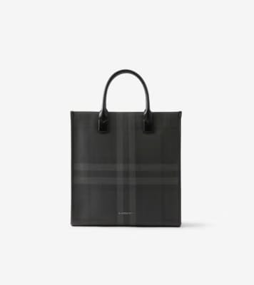 Burberry Slim Vertical Denny Tote Charcoal
