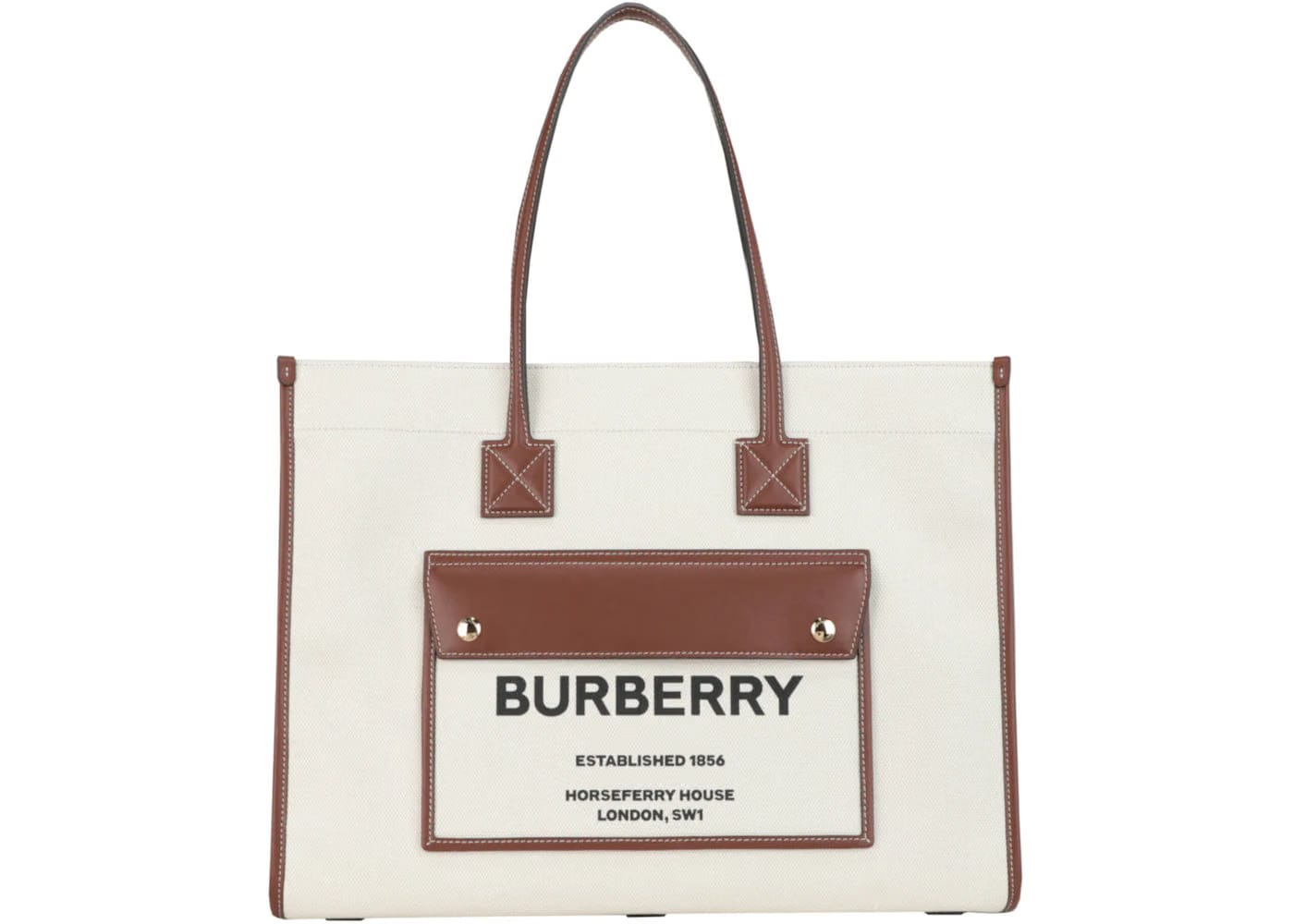 Burberry Medium Freya Tote Tan