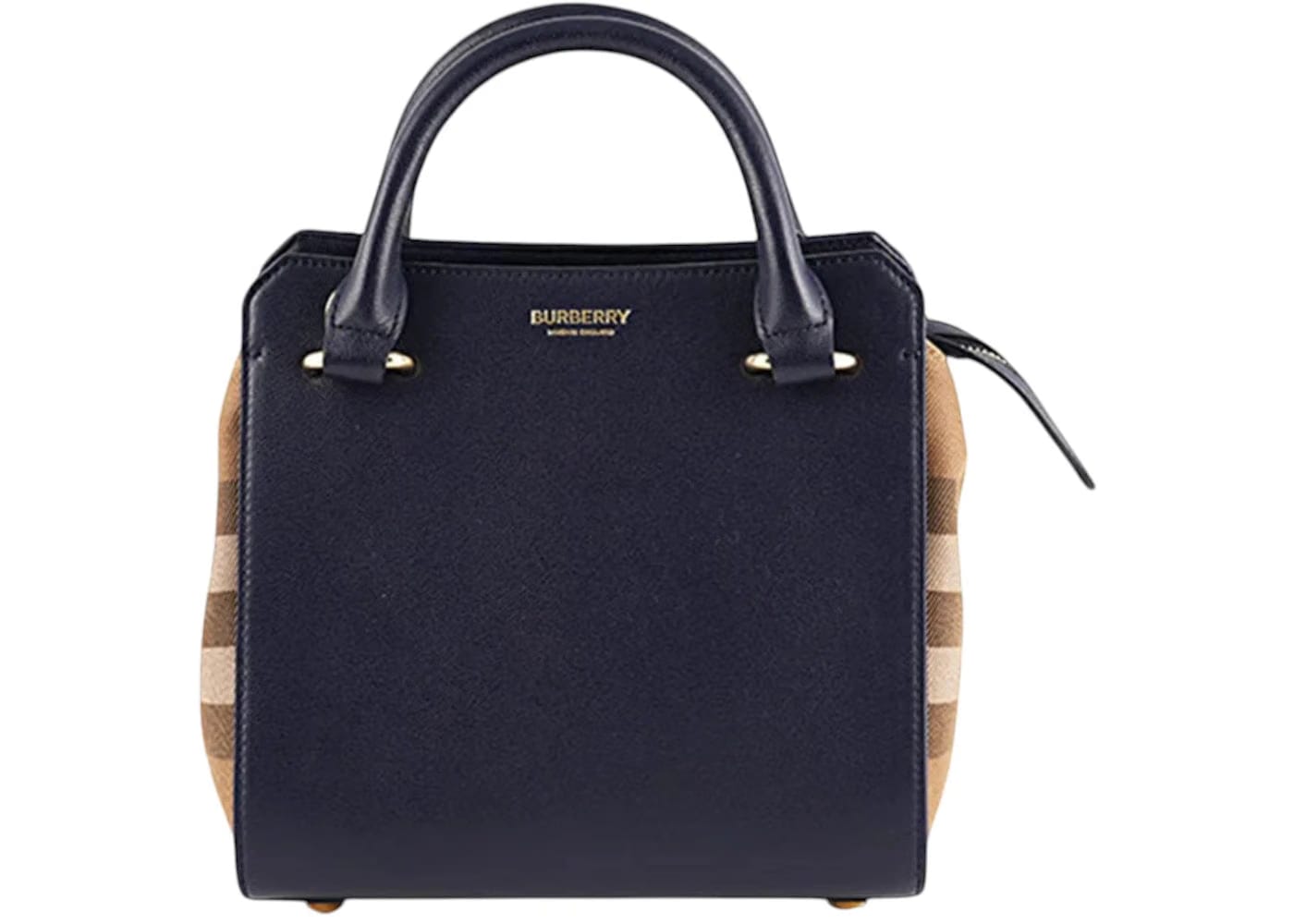 Burberry Mini Banwell Tote Bag Dark Blue