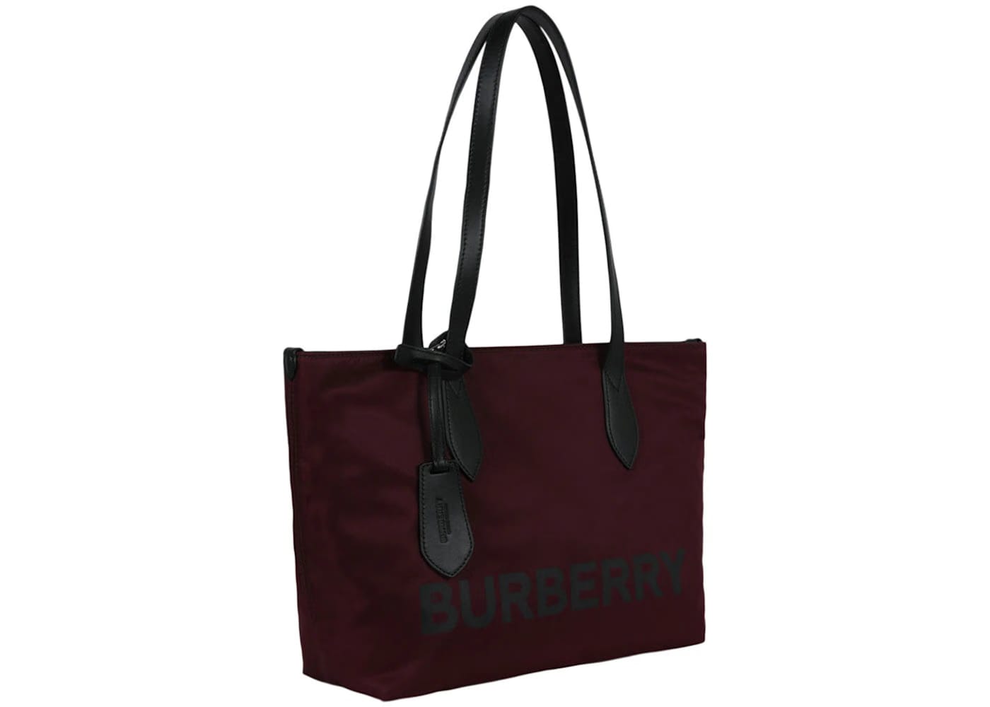 Burberry Logo Tote Burgundy
