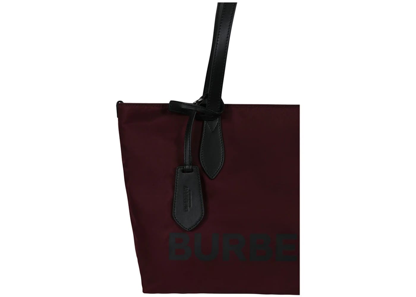 Burberry Logo Tote Burgundy