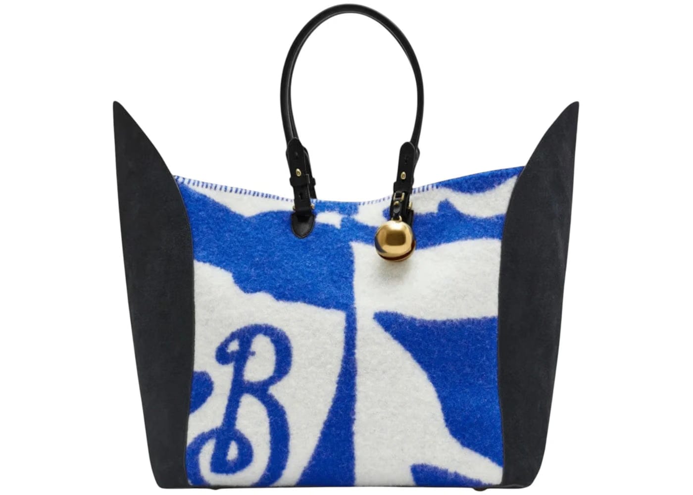 Burberry Large Shield Tote Blue/White