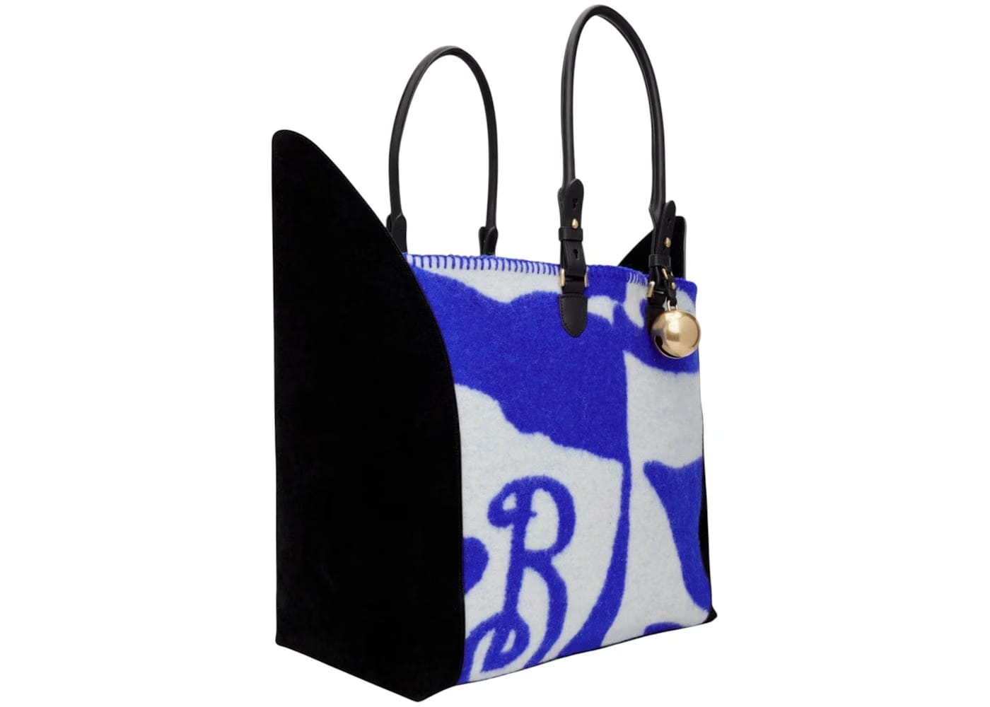 Burberry Large Shield Tote Blue/White