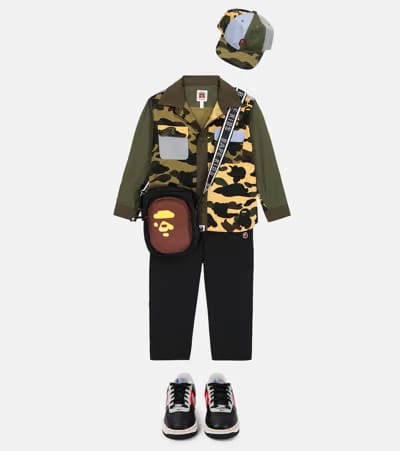 Bape x Readymade Apehead Shoulder Bag Olive