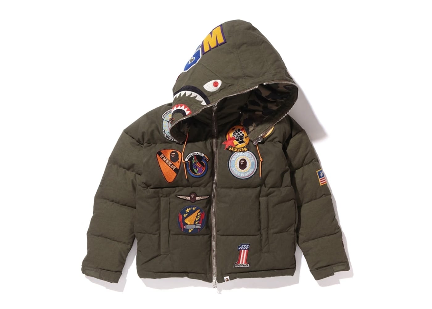Bape x Readymade Apehead Shoulder Bag Olive