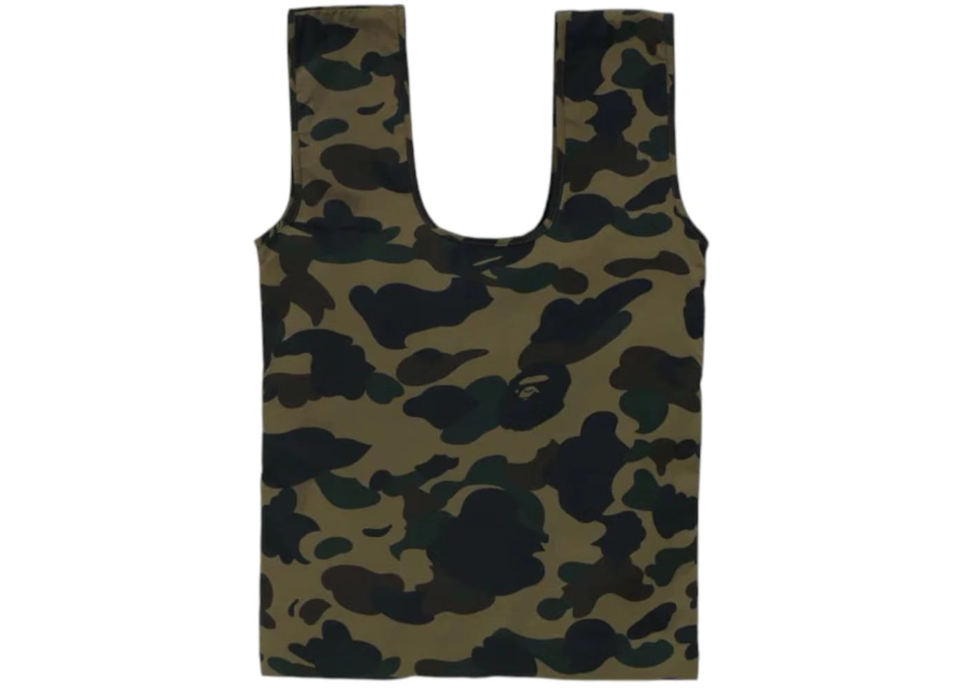 Bape x Nanga 1St Camo Pocketable Eco Bag Green