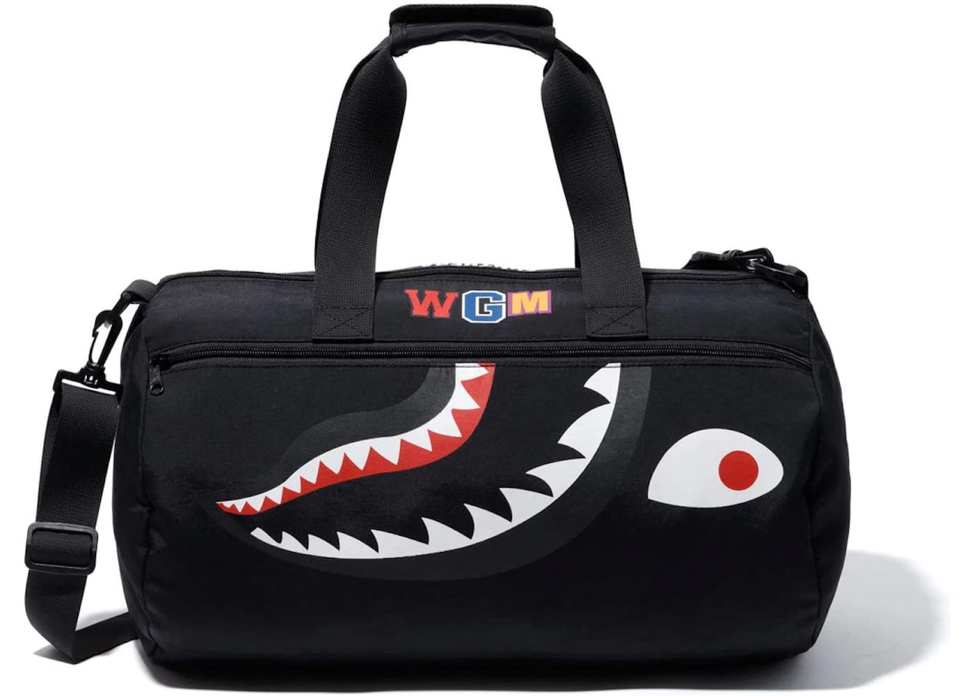 Bape Tiger Shark Boston Bag Black