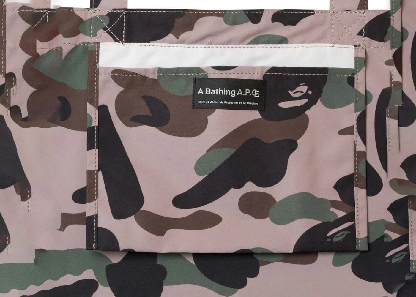 Bape x A.P.C Dough Tote Bag Denim/Camo