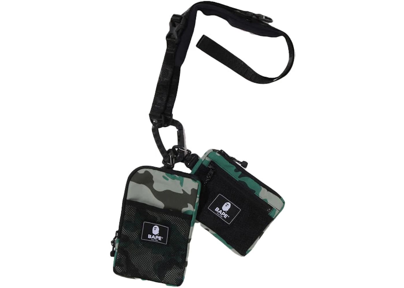 Bape Woodland Camo Multi Body Bag Olivedrab