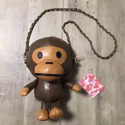 Bape Quilting Ape Head Shoulder Bag Black