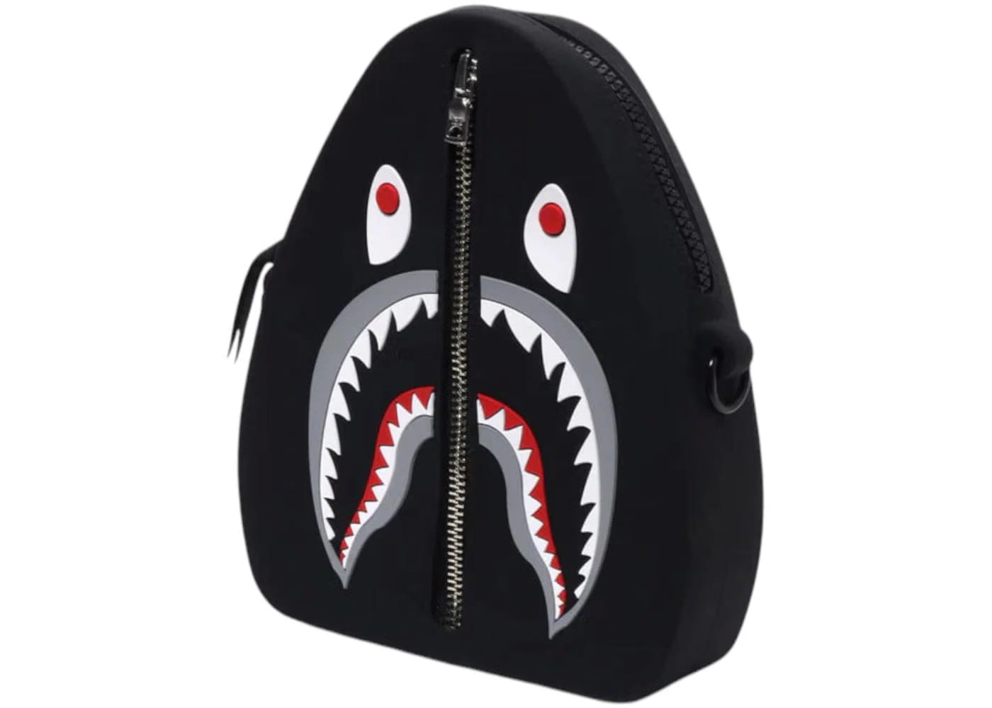 Bape Shark Silicon Shoulder Bag Black