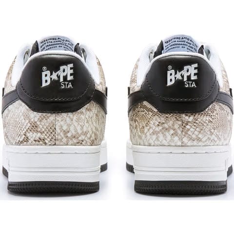Bape Sta Pattern Phone Travel Shoulder Bag White