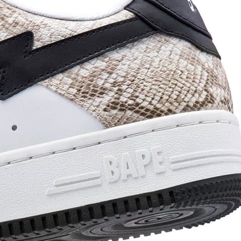 Bape Sta Pattern Phone Travel Shoulder Bag White