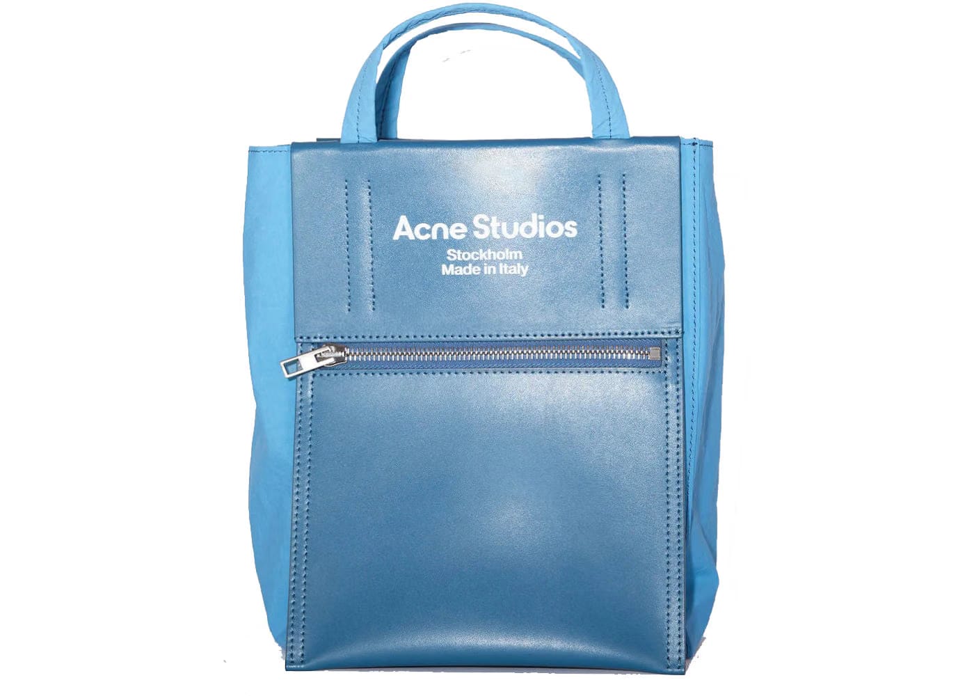 Acne Studios Papery Nylon Tote Bag Powder Blue