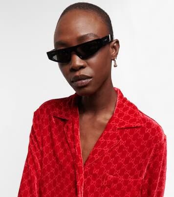 Gucci Flat Top Sunglasses Brown Gg1868S-002-53