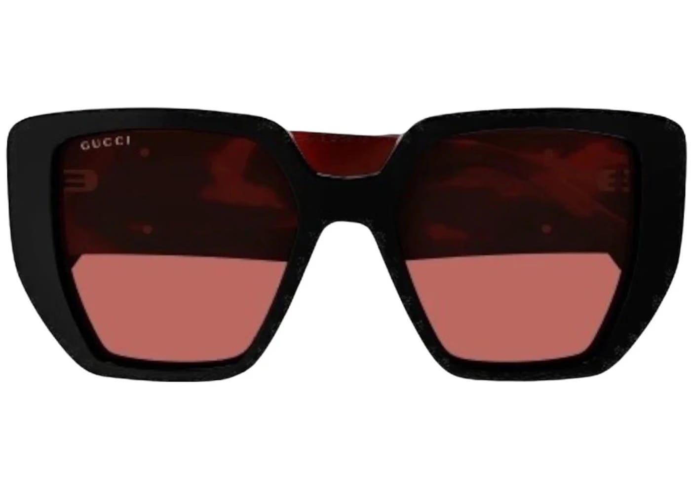 Gucci Square Sunglasses Black/Brown Gg0956S-009-Fr