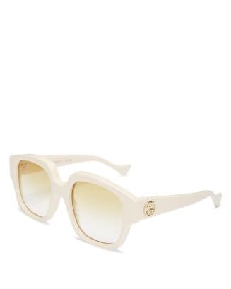 Gucci Square Sunglasses Black/Brown Gg0956S-009-Fr