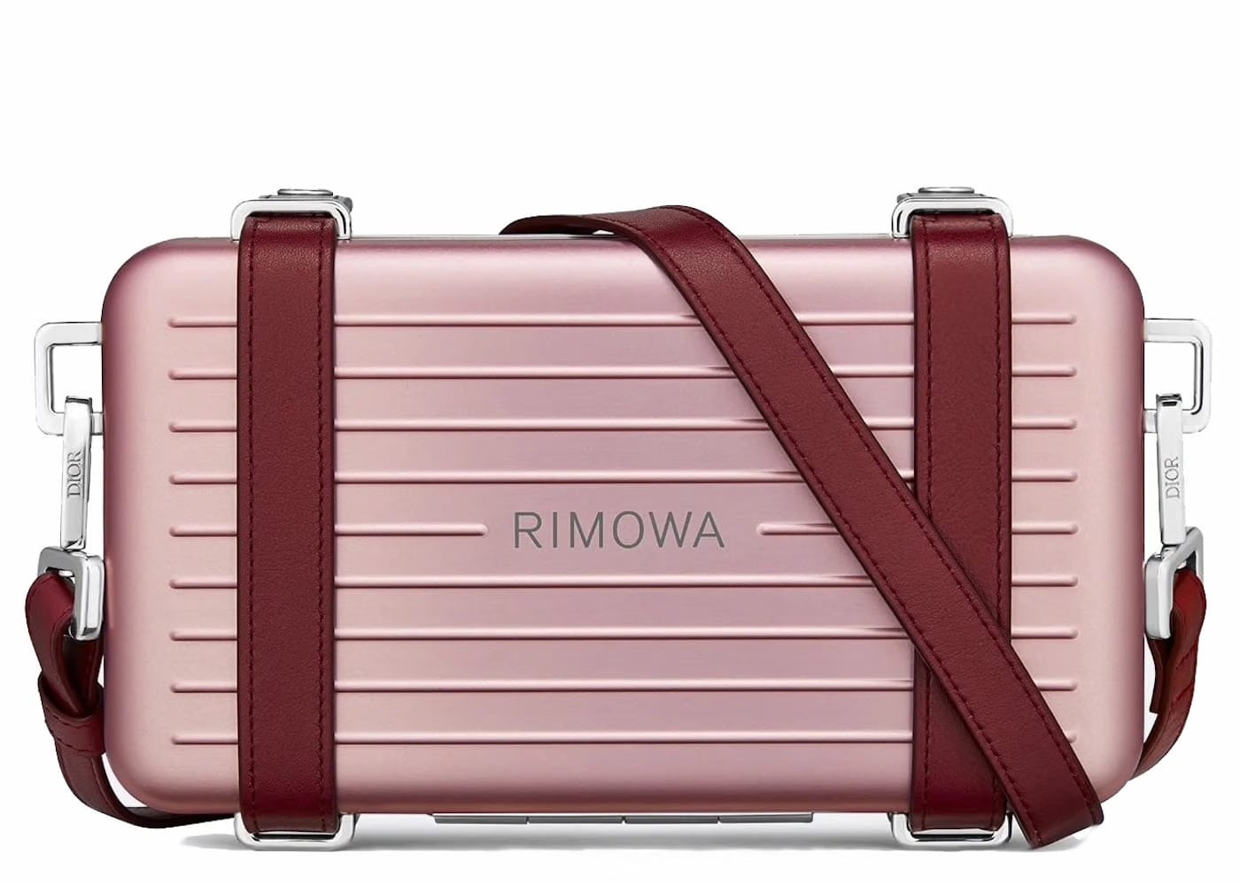Dior x Rimowa Personal Clutch On Strap Aluminium Pink