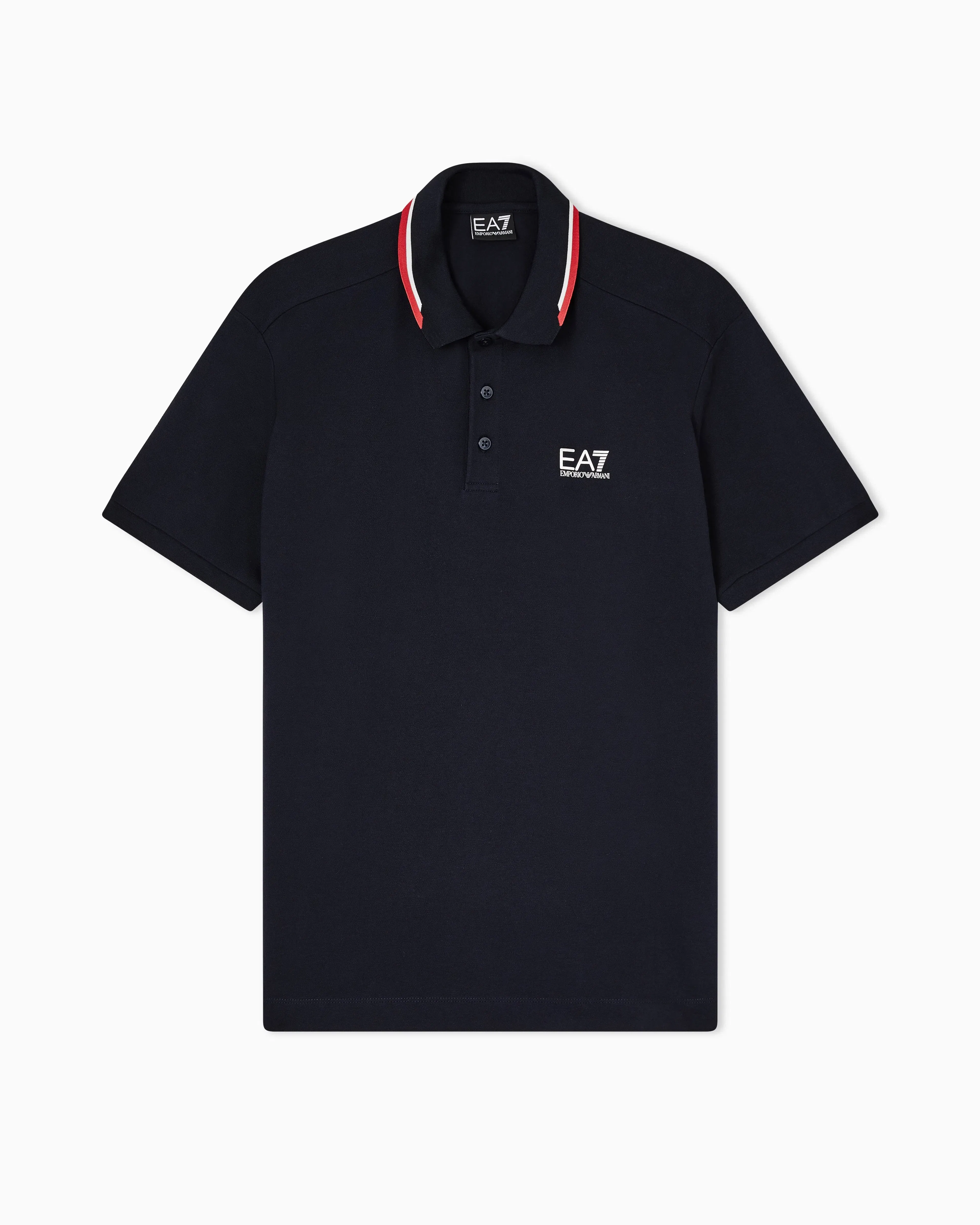 EA7 Summer Block stretch cotton polo shirt