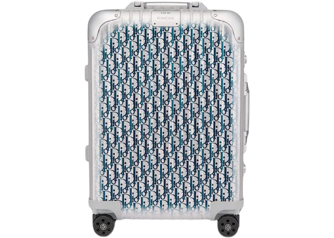 Dior And Rimowa Cabin Suitcase Grey/Blue