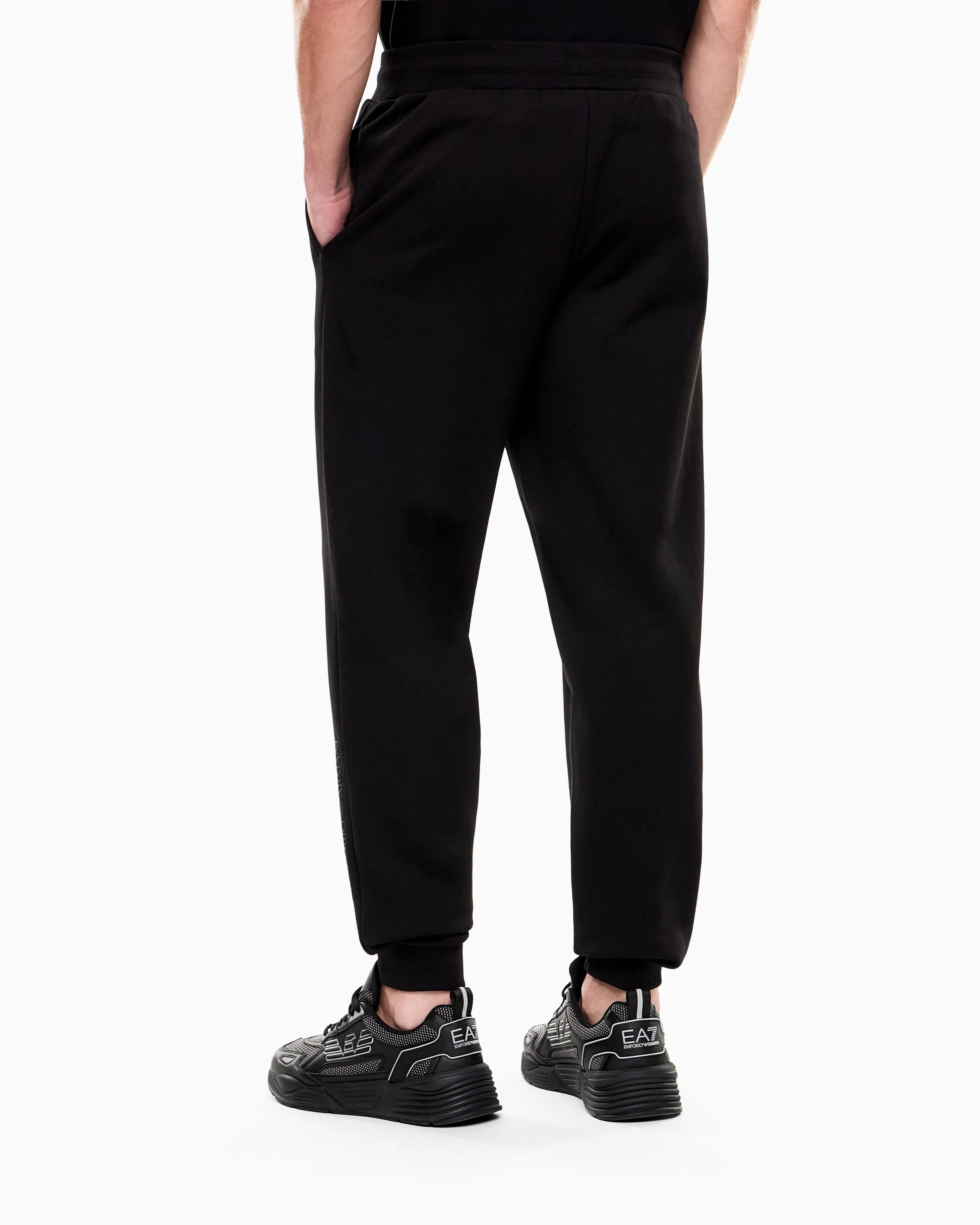 EA7 Premium Label cotton crew-neck sweatshirt