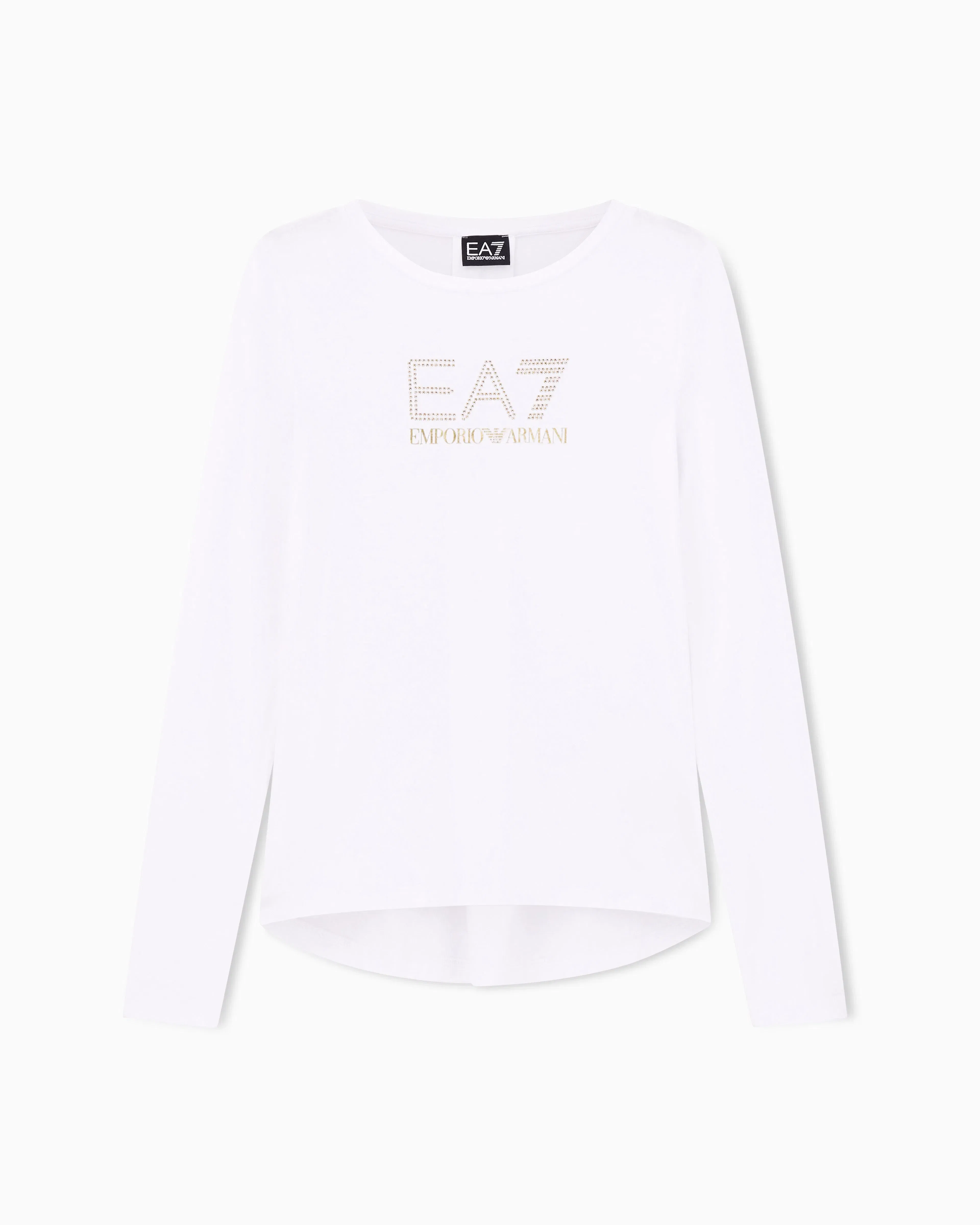 EA7 Evolution stretch cotton and modal long-sleeved T-Shirt