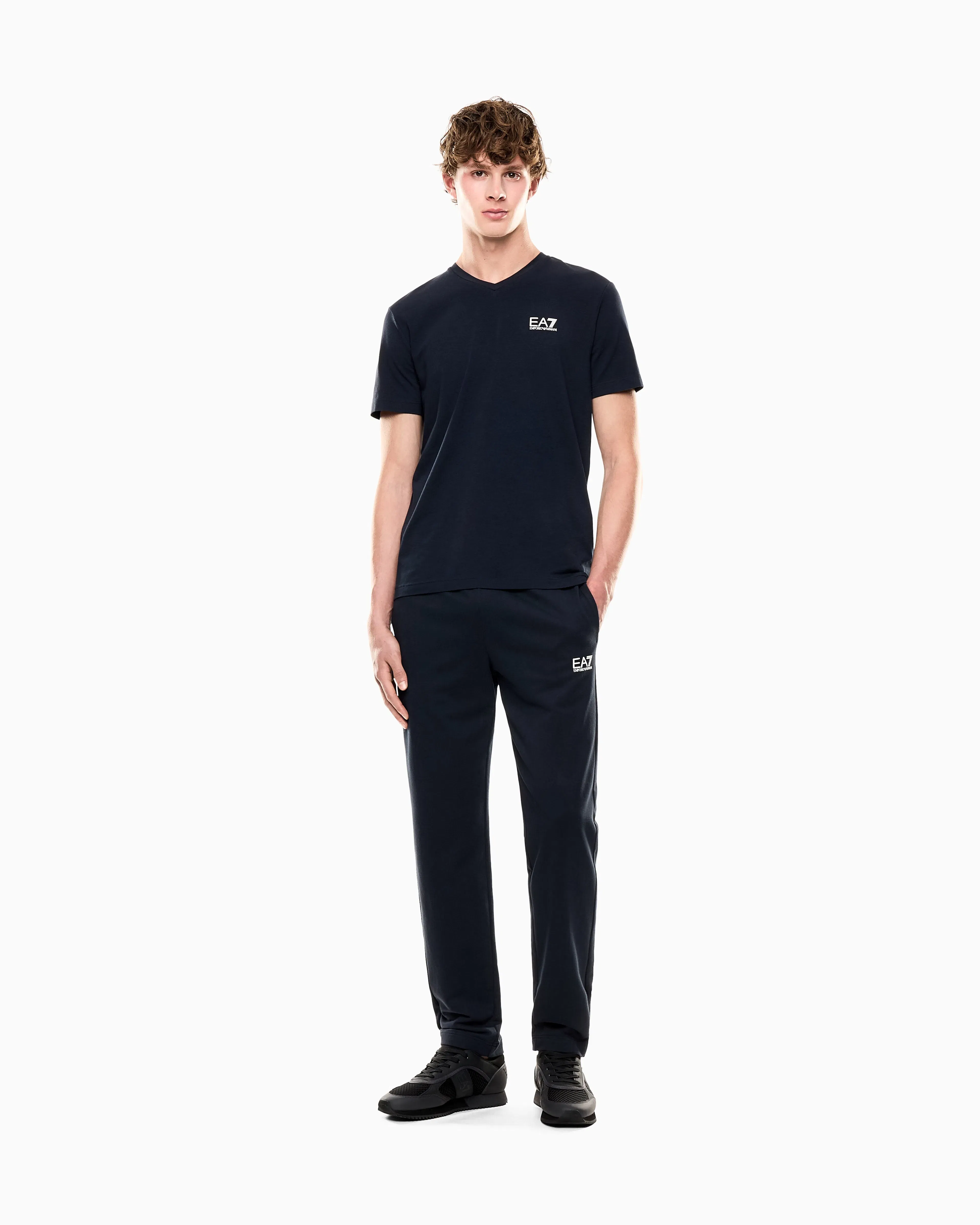 EA7 Core Identity cotton trousers