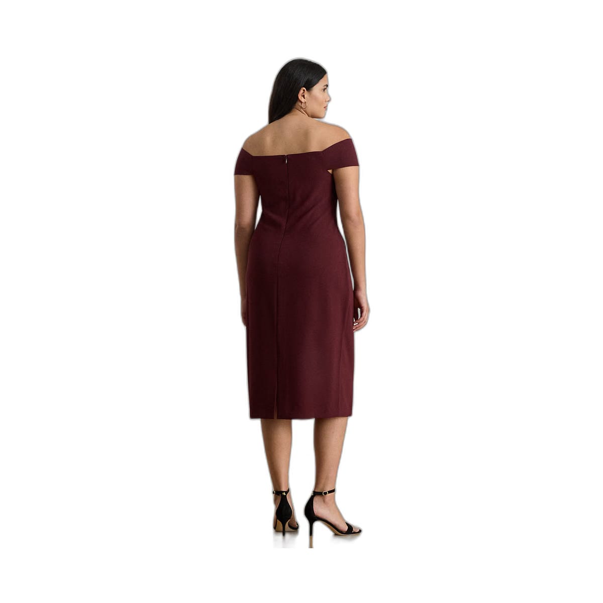 Ralph Lauren TwistFront Crepe Cocktail Dress