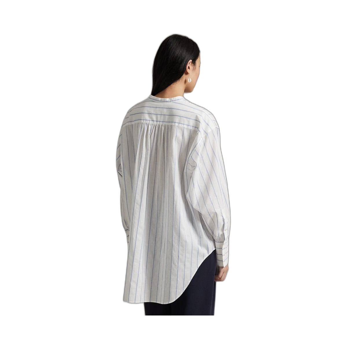 Ralph Lauren Striped Cotton Dobby Top