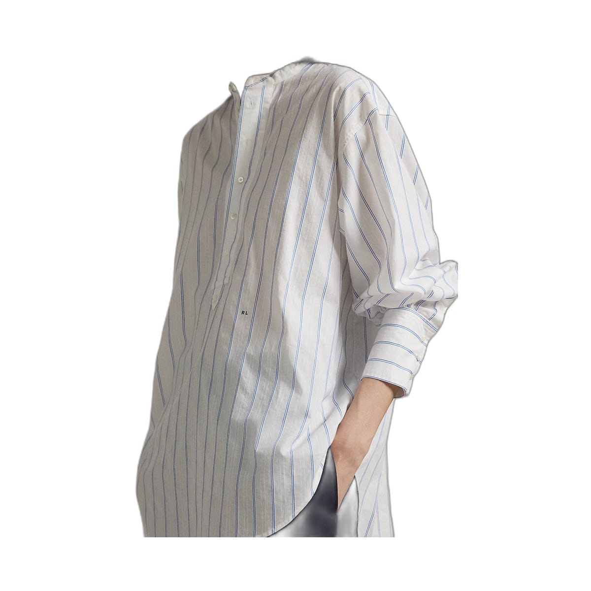 Ralph Lauren Striped Cotton Dobby Top