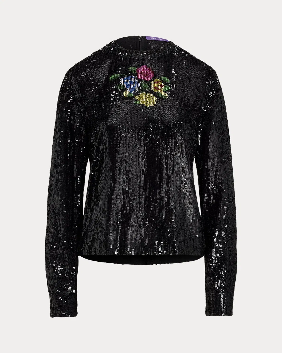Ralph Lauren Sharon Embellished Tulle Top