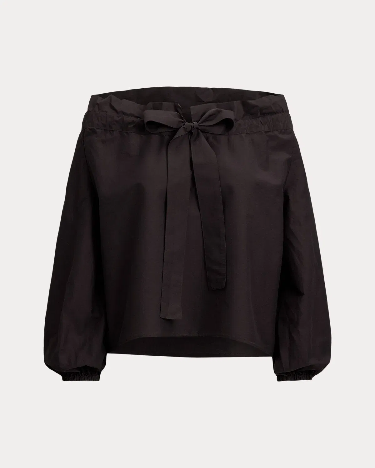 Ralph Lauren OfftheShoulder CottonSilk Blouse