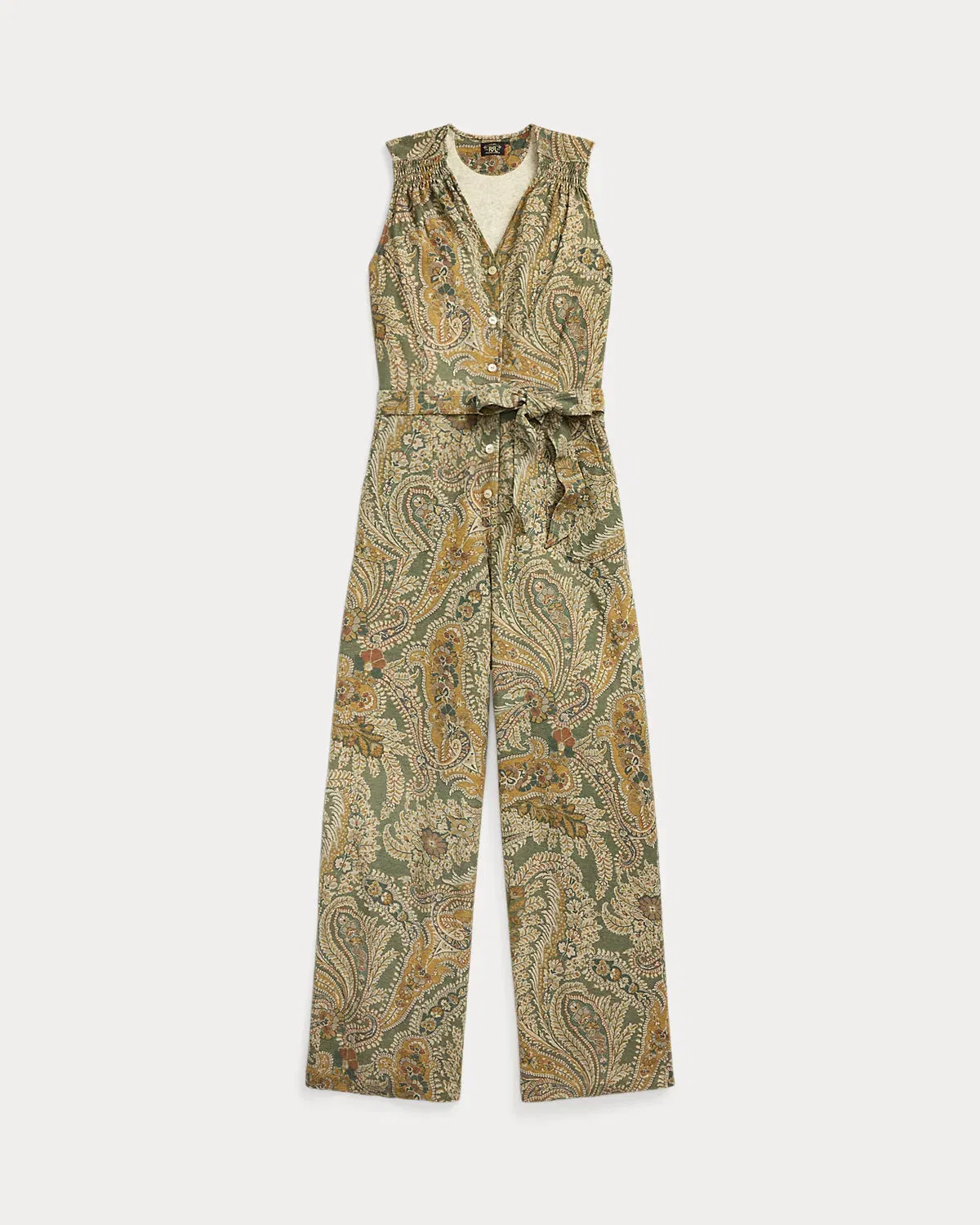 Ralph Lauren Paisley LinenCotton Jersey Jumpsuit
