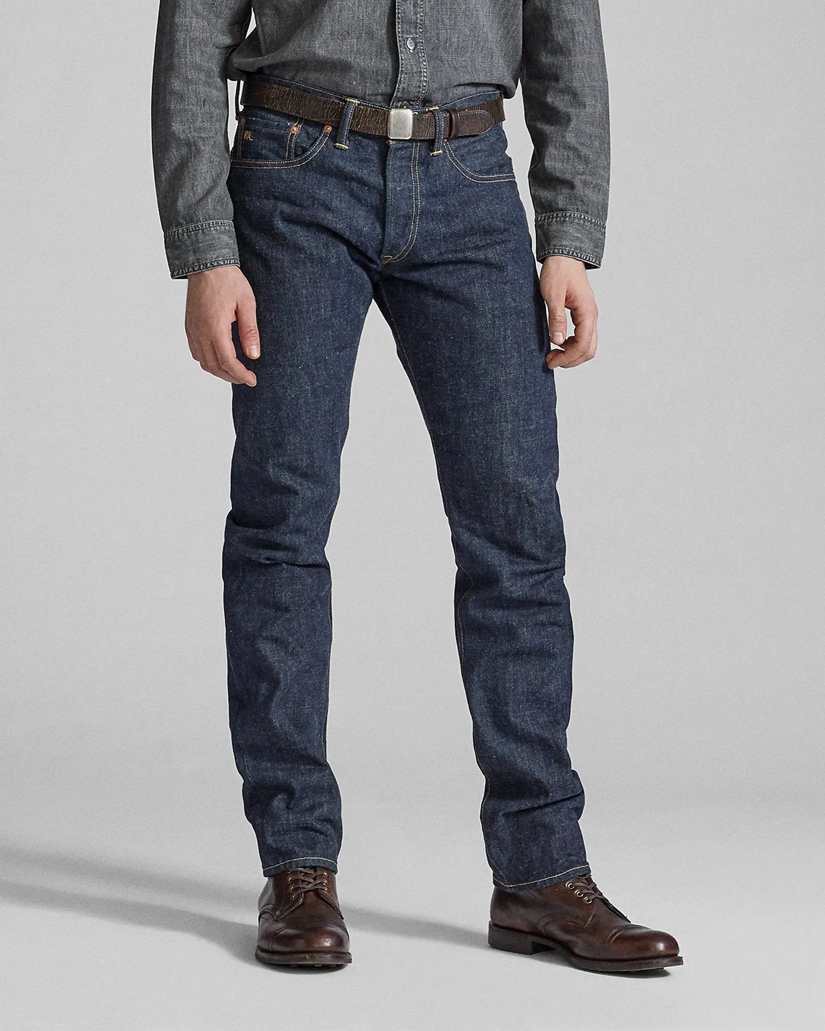Ralph Lauren Low Straight OnceWashed Selvedge Jean