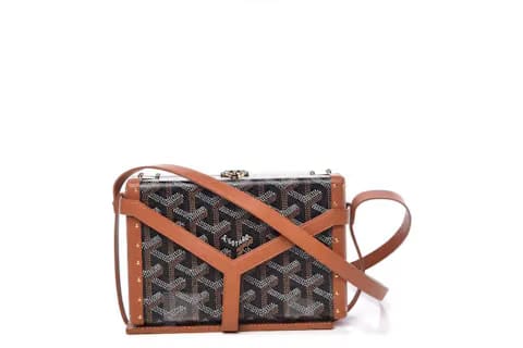 Goyard Universal Companion Goyardine Black/Tan