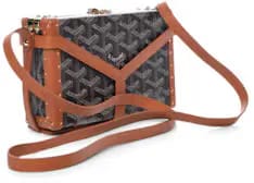 Goyard Universal Companion Goyardine Black/Tan