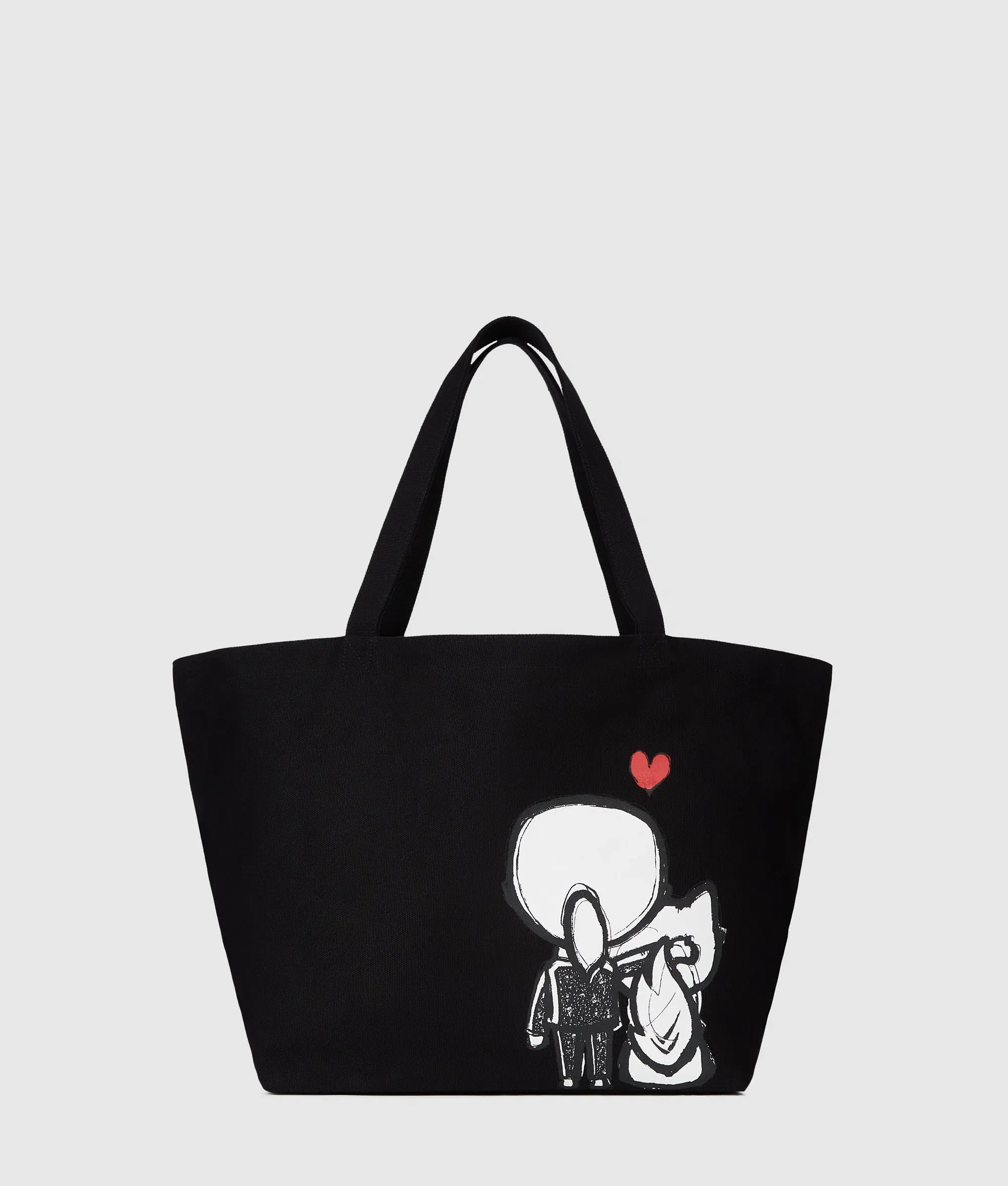 KarlLagerfeld Ikon Hearts Shopper Black