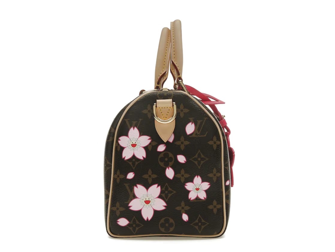 Louis Vuitton x Takashi Murakami Cherry Blossom Speedy Bandouliere 25 Sakura Brown