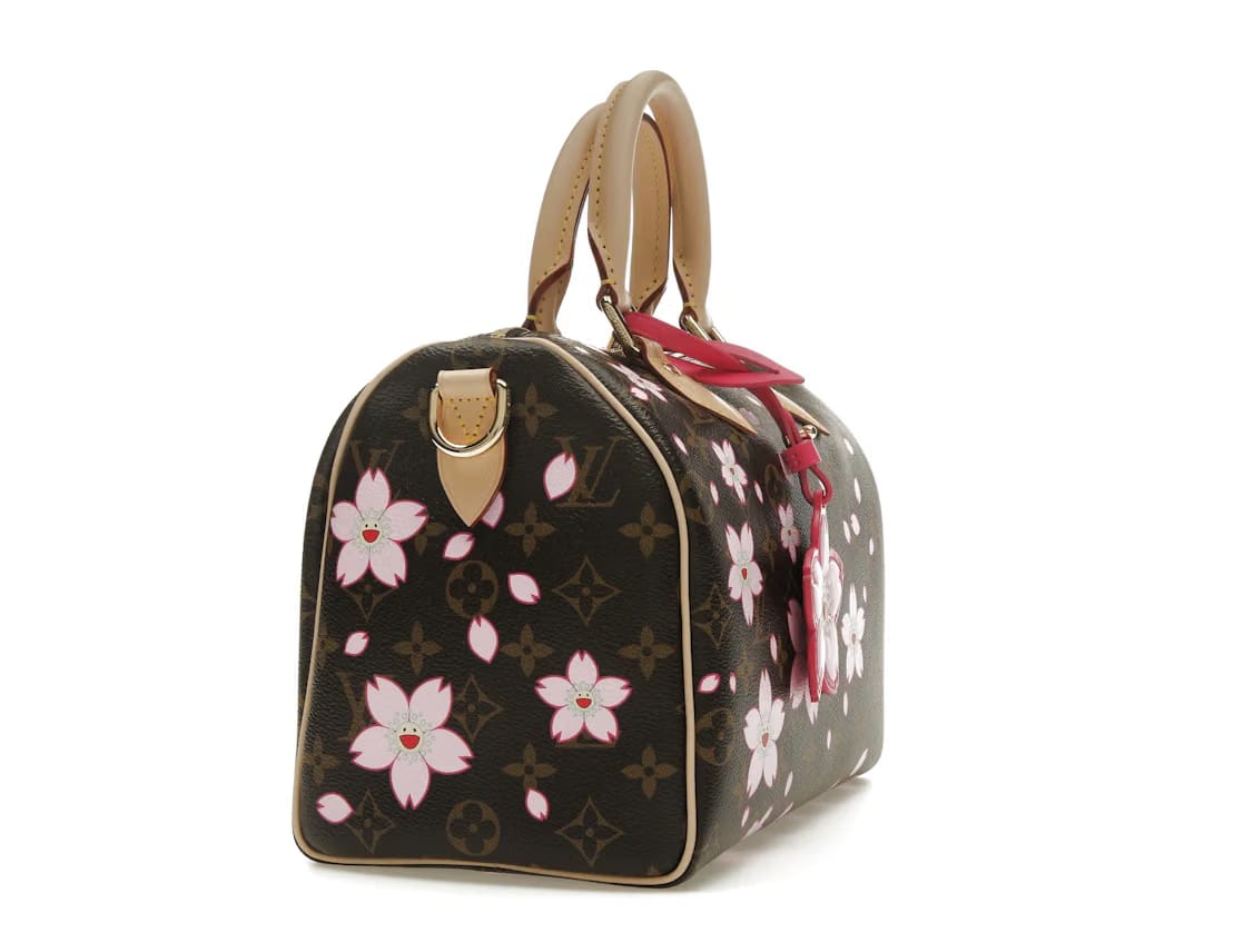 Louis Vuitton x Takashi Murakami Cherry Blossom Speedy Bandouliere 25 Sakura Brown