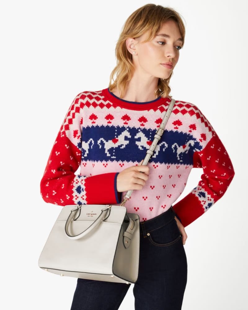 Kate Spade Madison Medium Satchel Bag Meringue