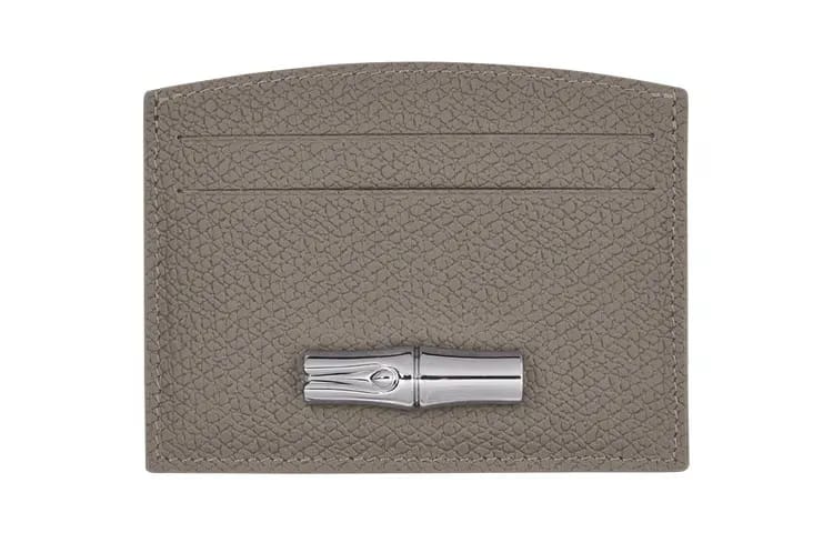 Longchamp Le Roseau Card holder Cashew