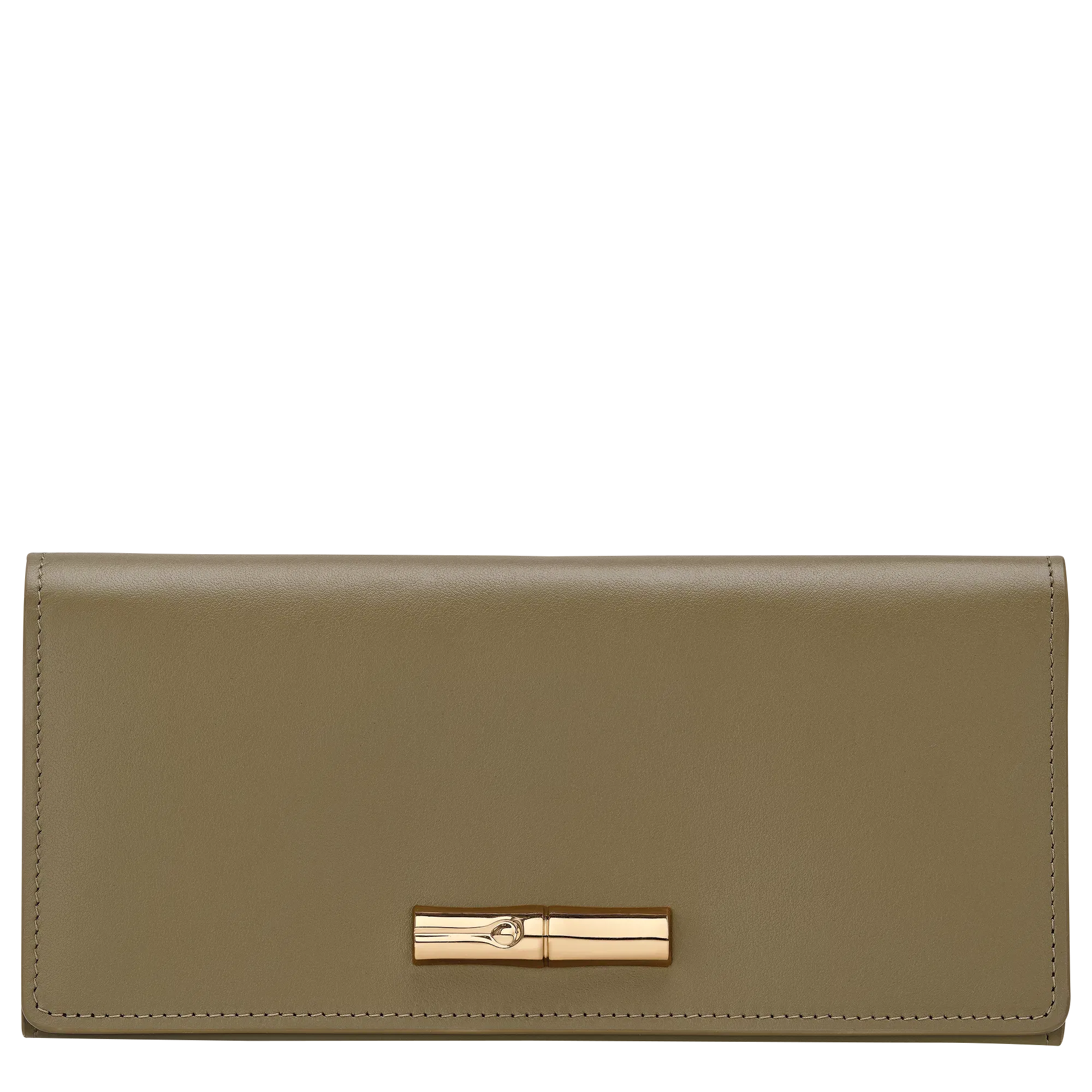 Longchamp Le Roseau Long continental wallet Olive