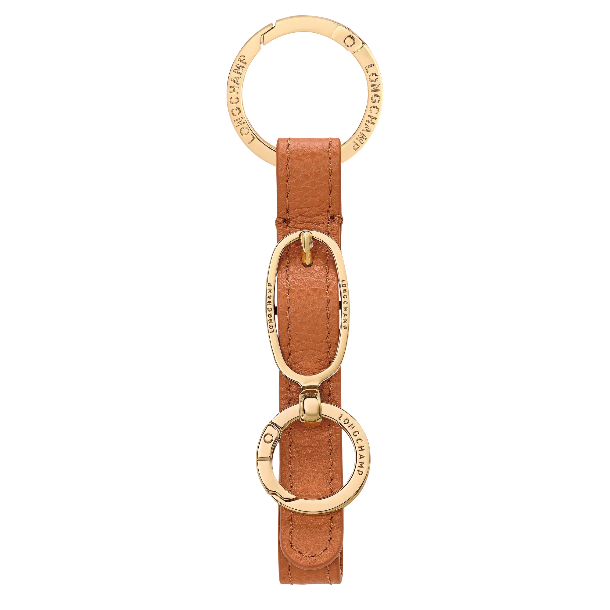 Longchamp Le Foulonné Key ring Amber