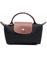Longchamp Le Pliage Original Key ring Brown