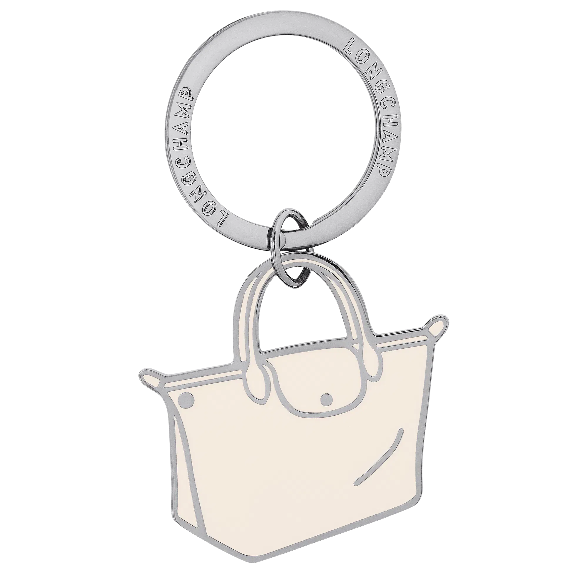 Longchamp Le Pliage Key rings Ecru