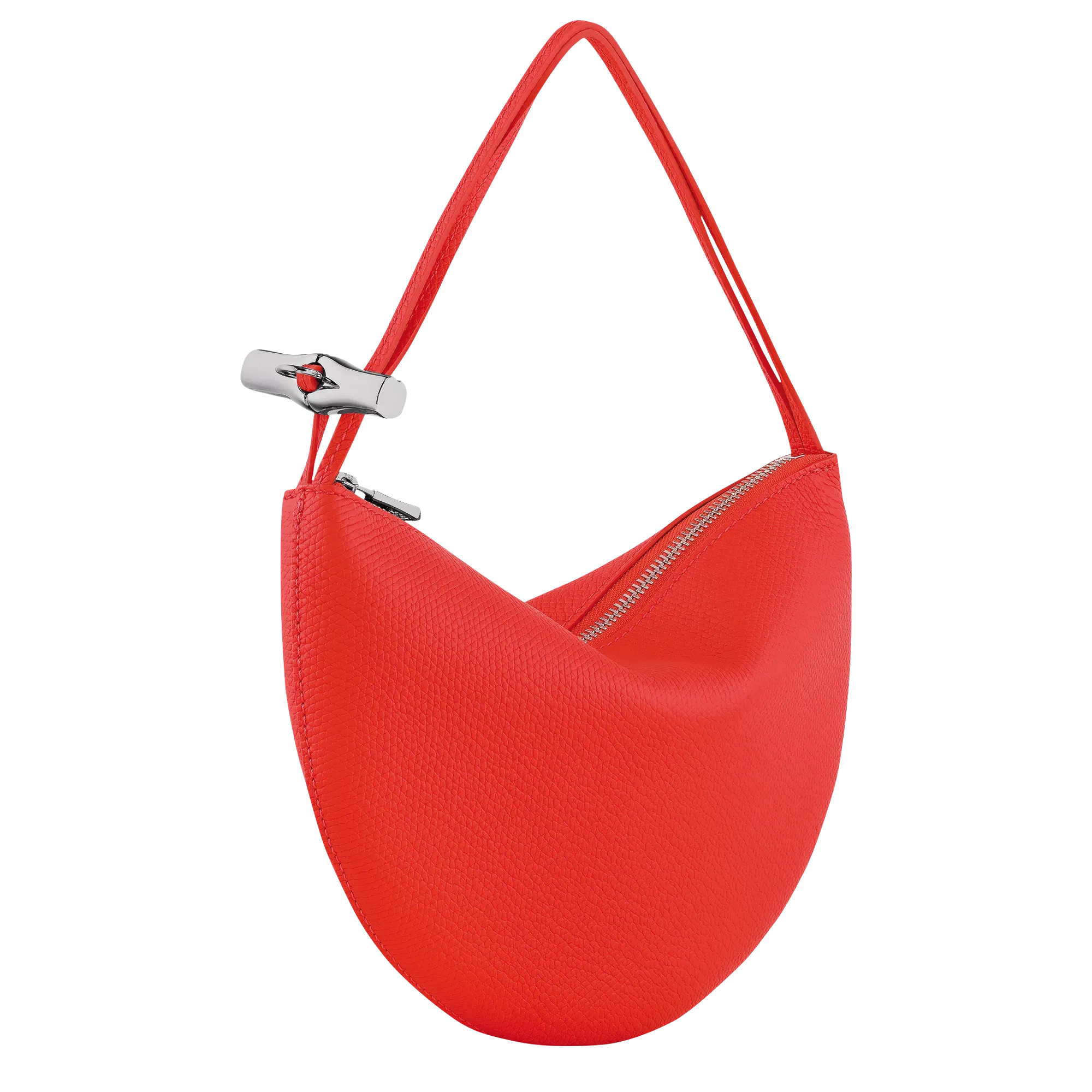Longchamp Le Roseau Clutch Vermilion